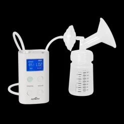 9 Plus Portable Rechargeable Breast Pump with Grey Tote and Pink Cooler Kit