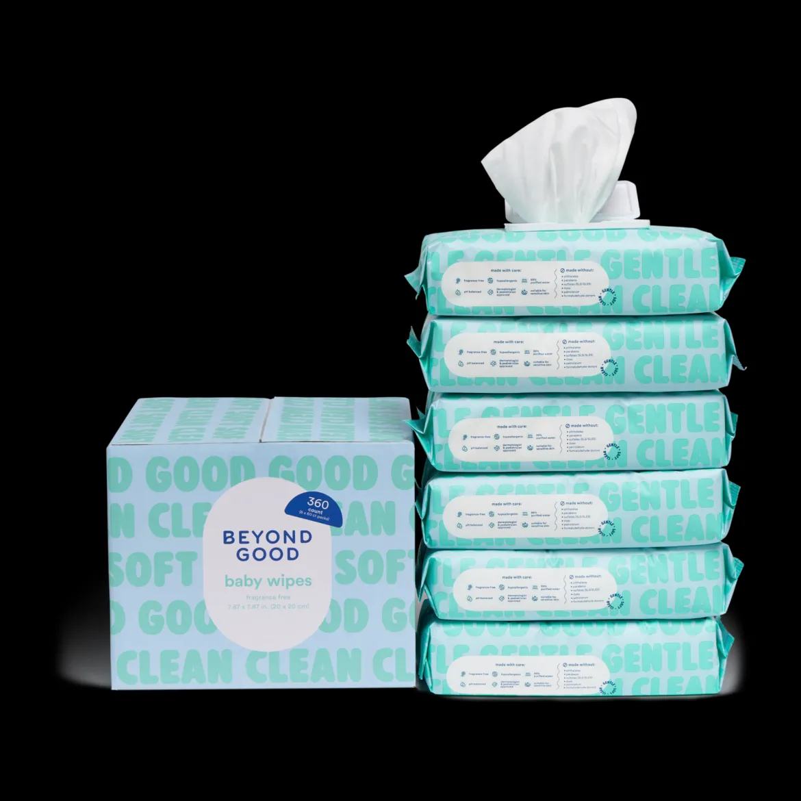 99% Purified Water Baby Wipes