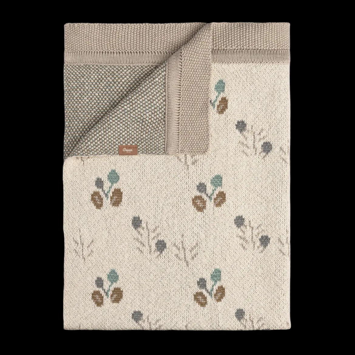 Avery Organic Cotton Knitted Baby Blanket