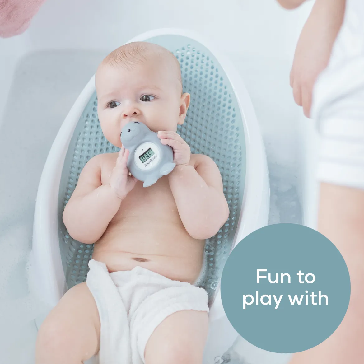 Baby Bath Support & Thermometer Gift Bundle