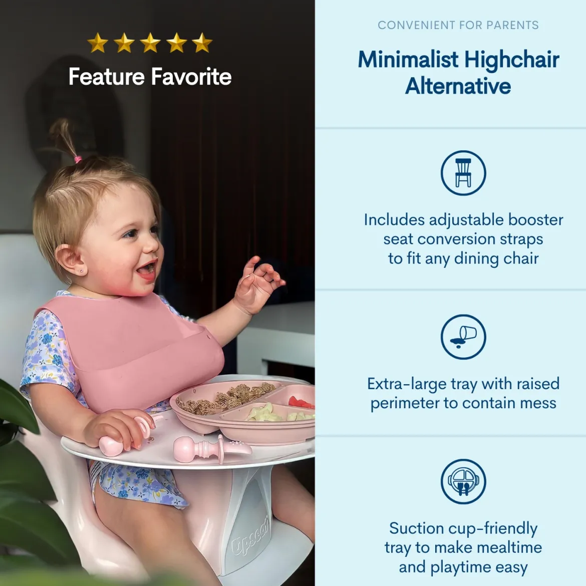 Baby Floor & Booster Seat with Tray