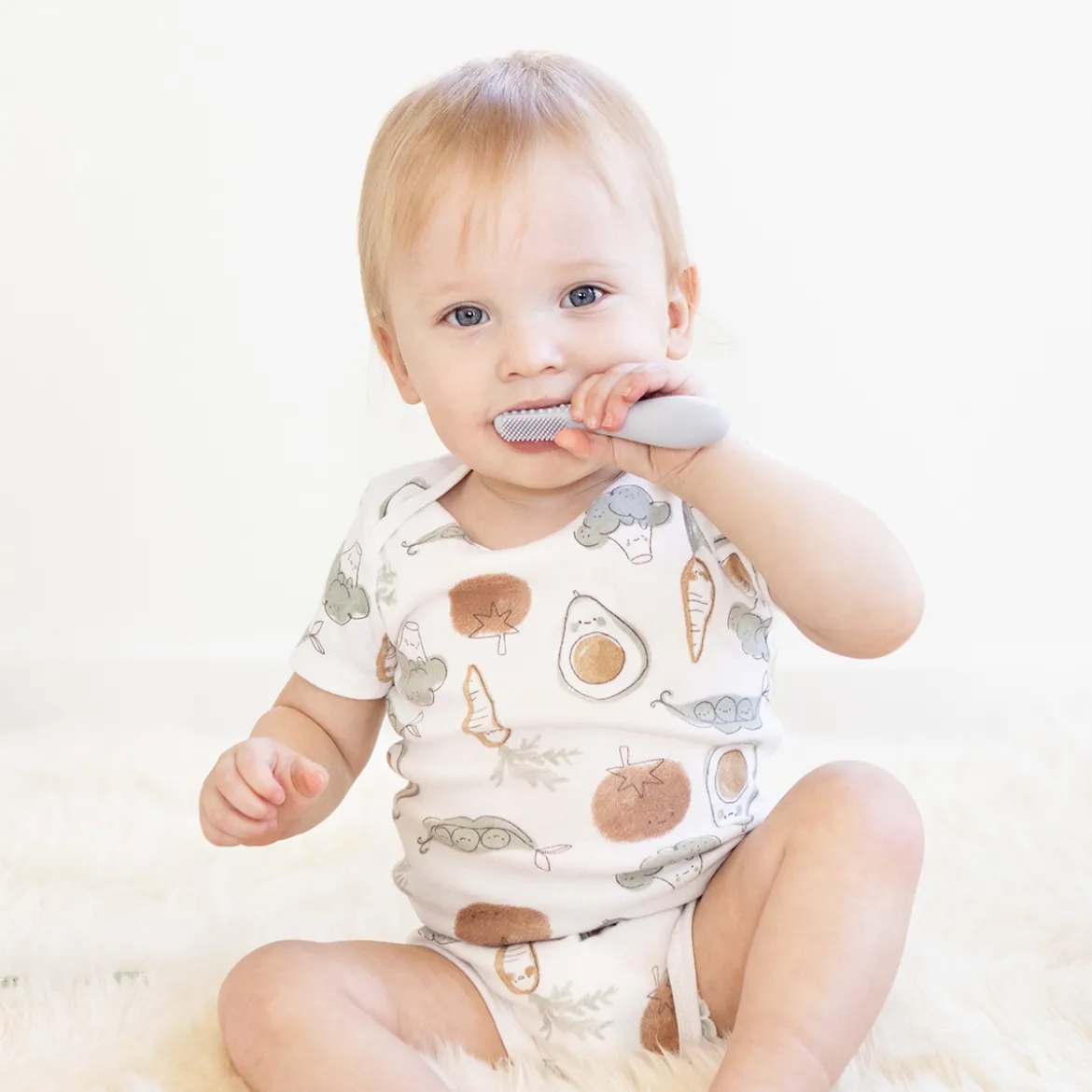 Baby-Led Toothbrush + Sensory Tongue Depressor Dual Pack