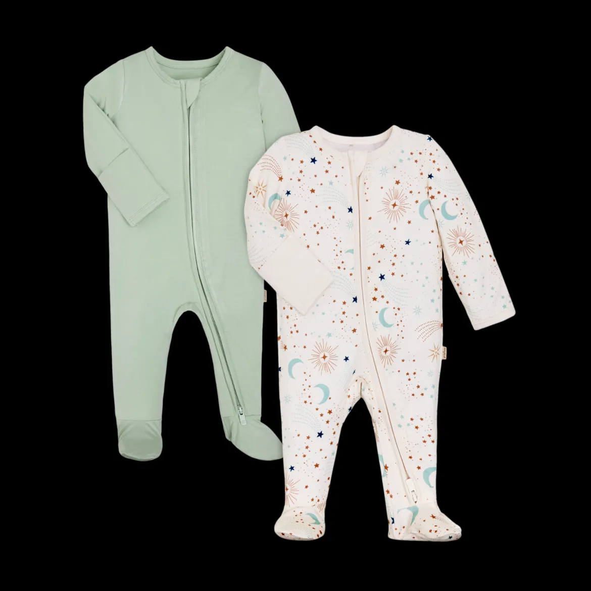 Bamboo Viscose Zipper Footie (2 Pack)