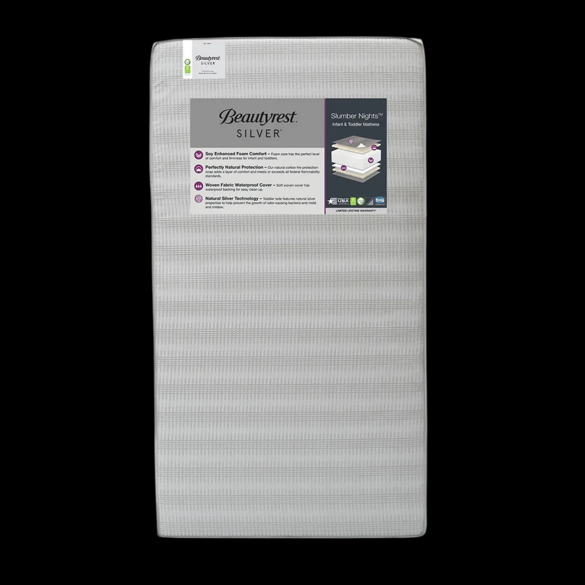 Beautyrest Silver Slumber Nights Crib and Toddler Mattress