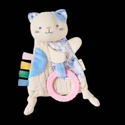 Bitzy Crinkle Sensory Crinkle Toy with Teether