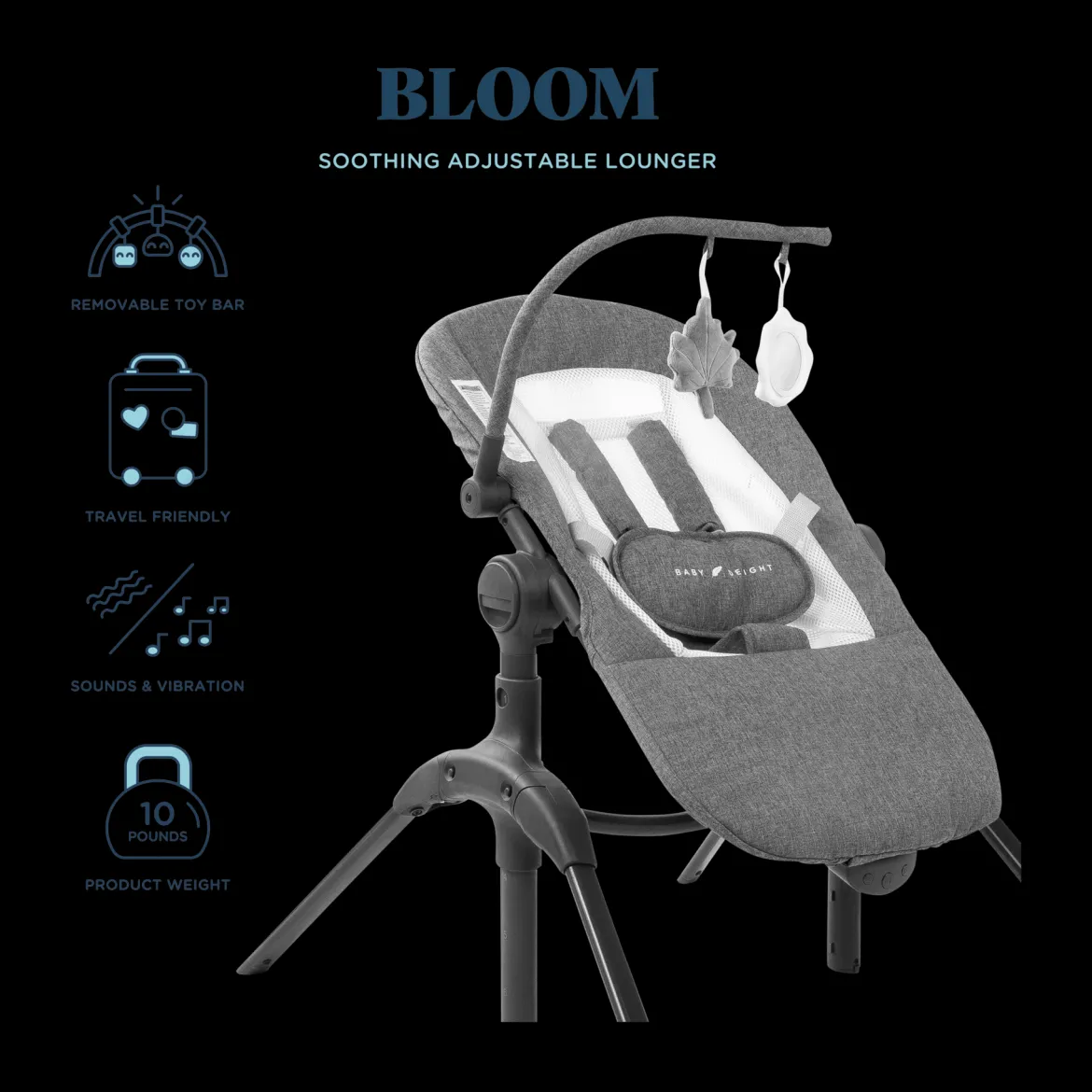 Bloom Soothing Adjustable Infant Lounger