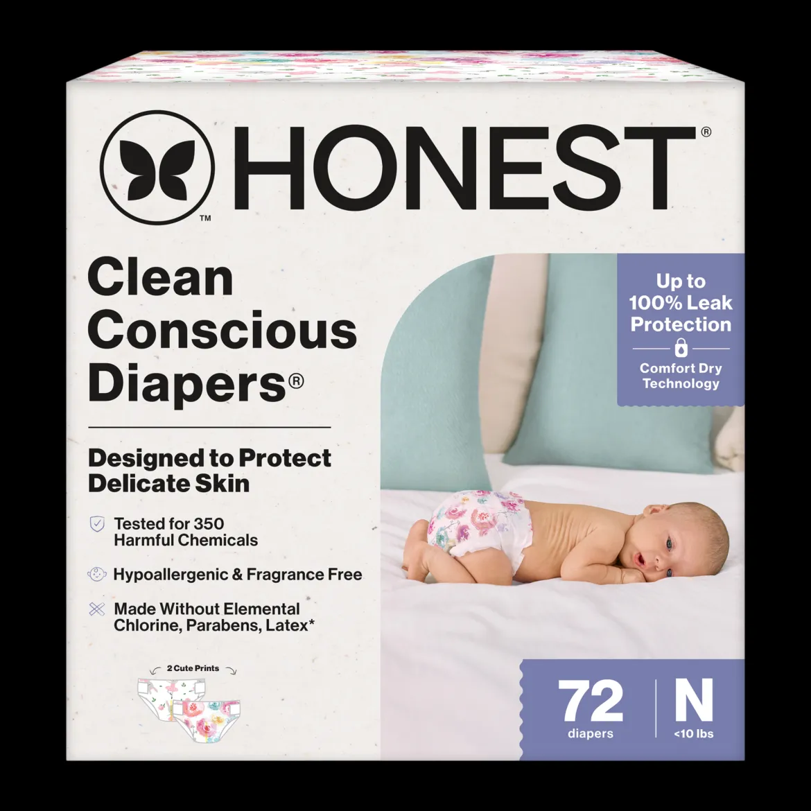 Clean Conscious Disposable Diapers Newborn-Size 2