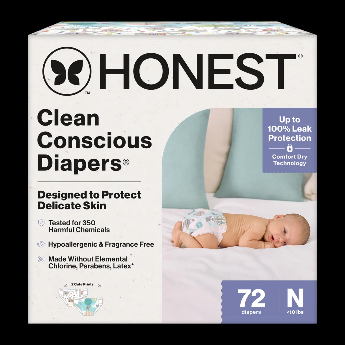 Clean Conscious Disposable Diapers Newborn-Size 2