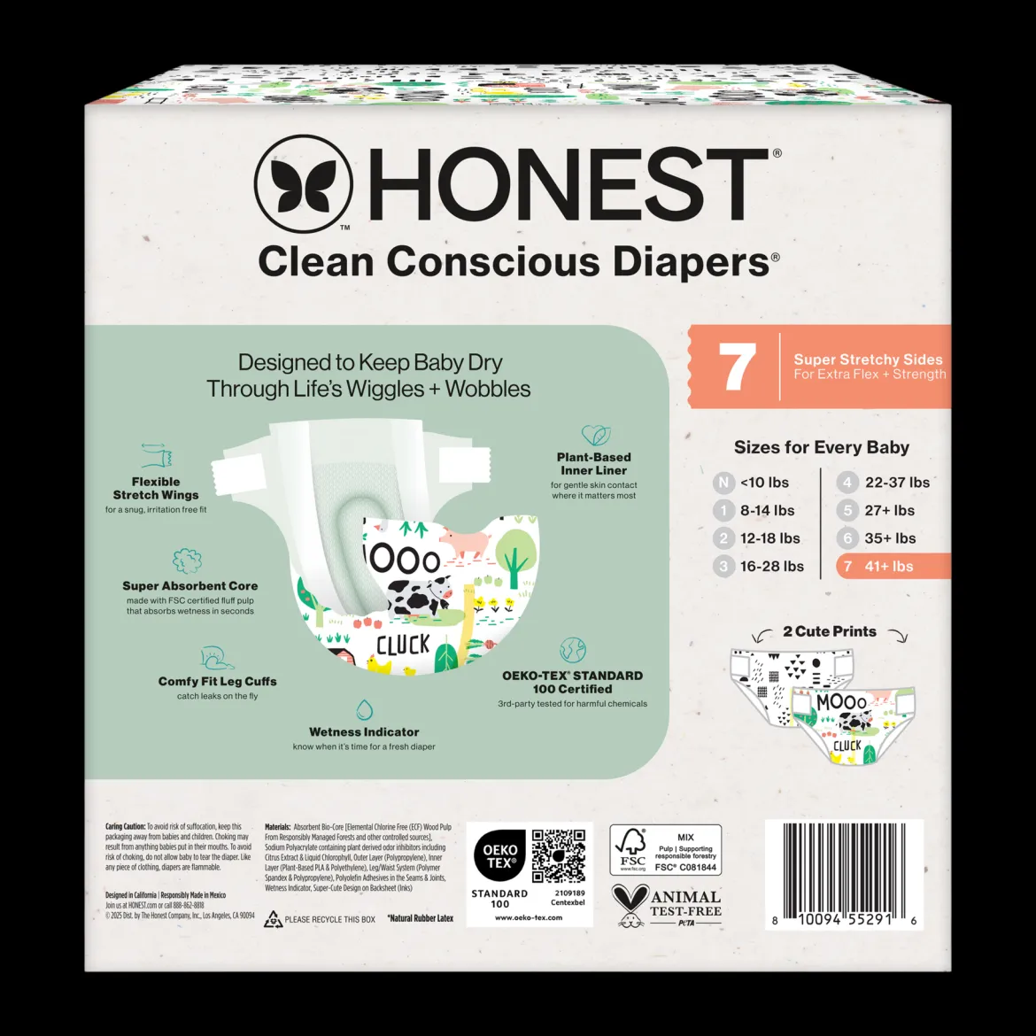 Clean Conscious Disposable Diapers Size 6-7