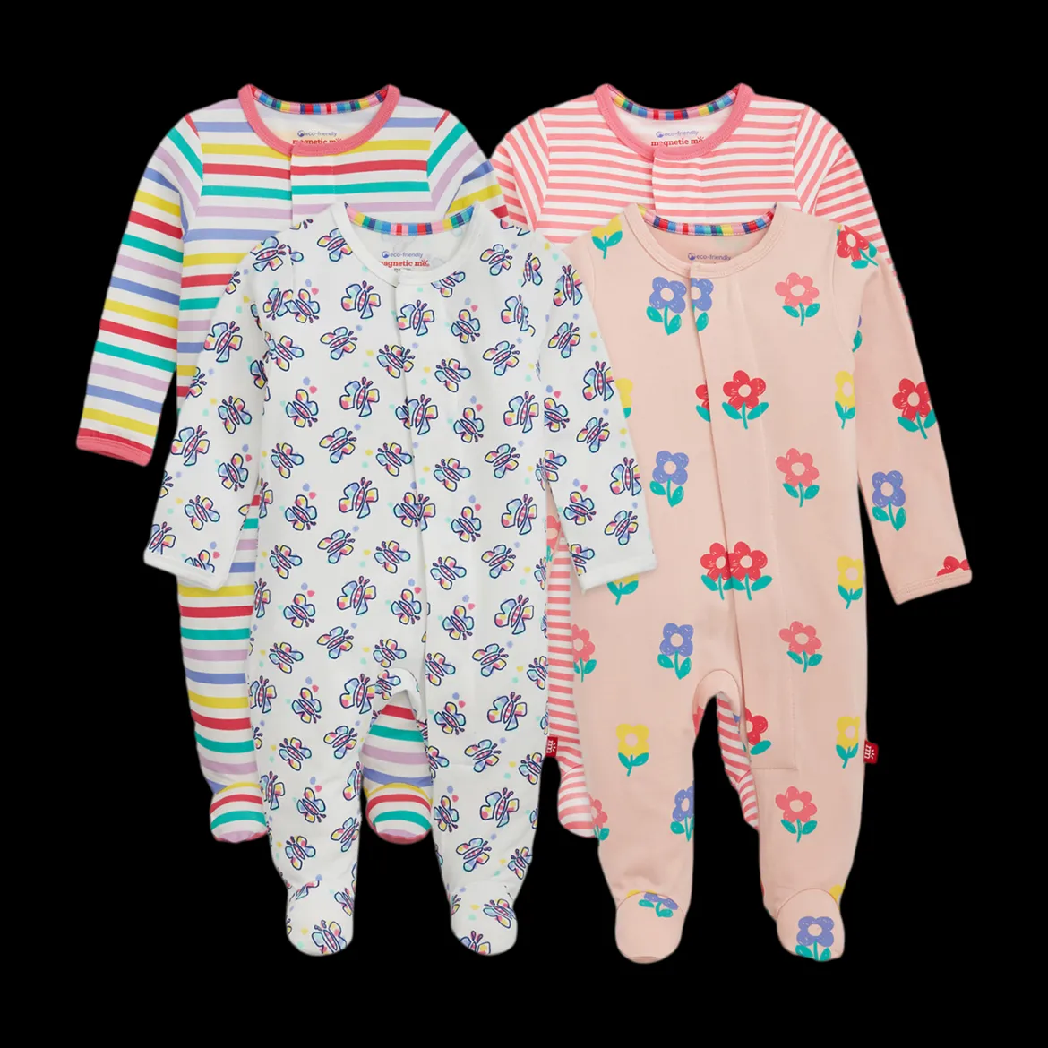 Cloudstretch Magnetic 4-Pack Footie