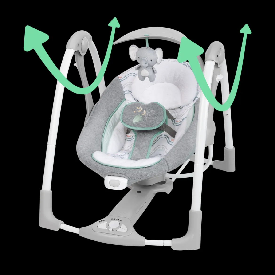 ConvertMe 2-in-1 Compact Portable Swing and Infant Seat