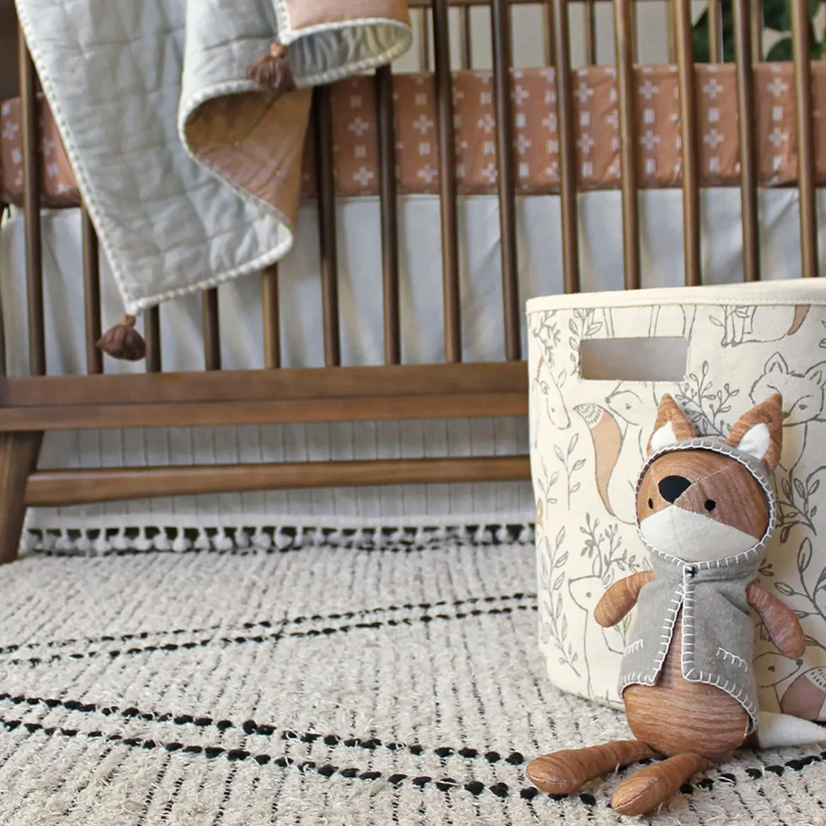 Cotton Canvas Storage Bin