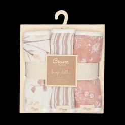 Cotton Muslin Baby Burp Cloth Set (3 Pack)
