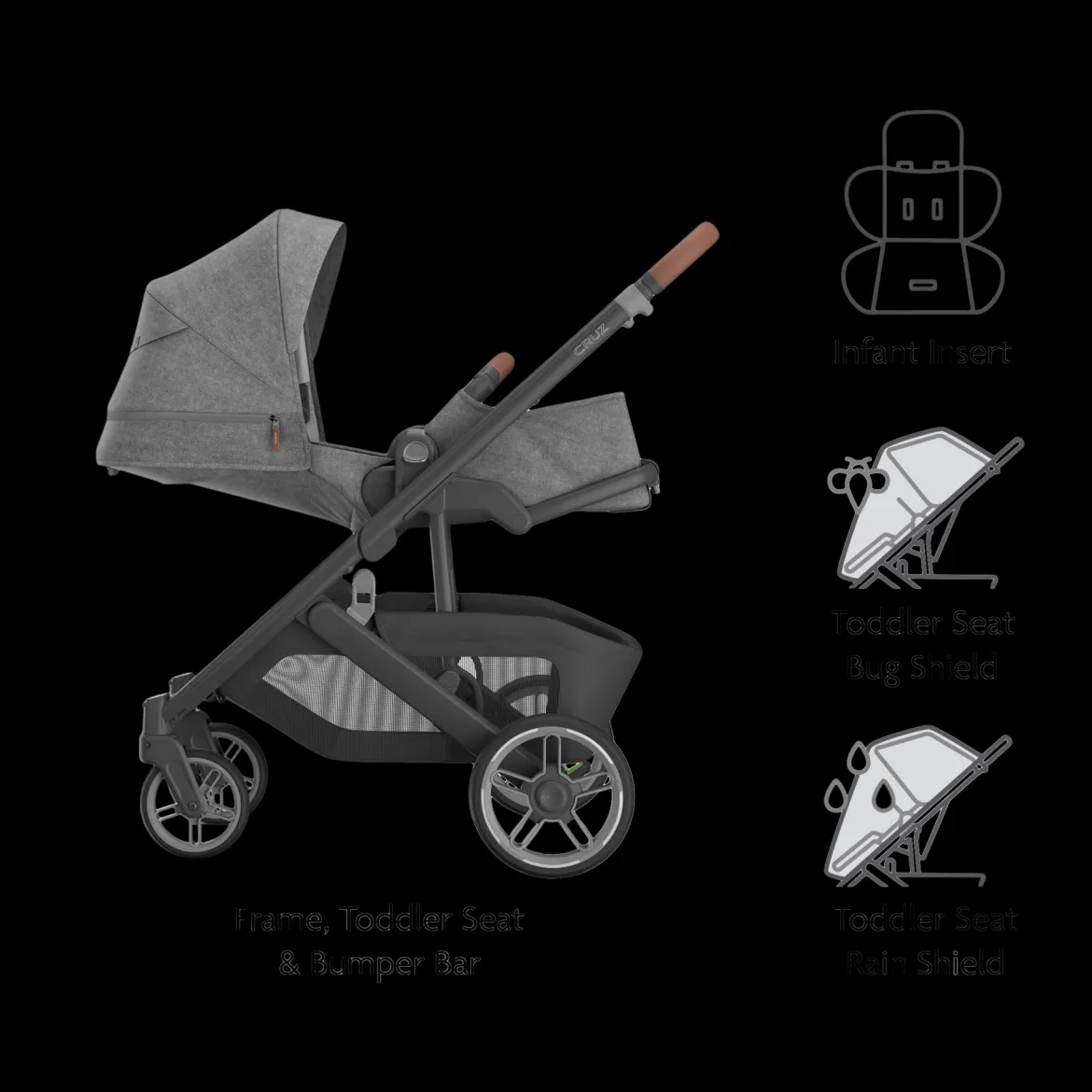 Cruz V3 Stroller & Mesa V3 Infant Car Seat Travel System