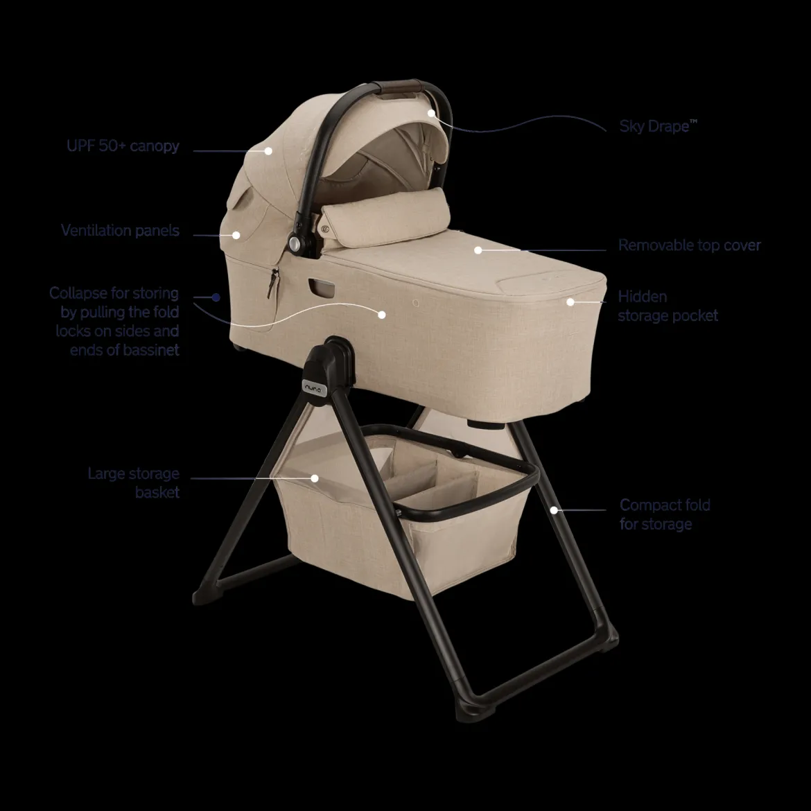 DEMI Series Bassinet + Stand