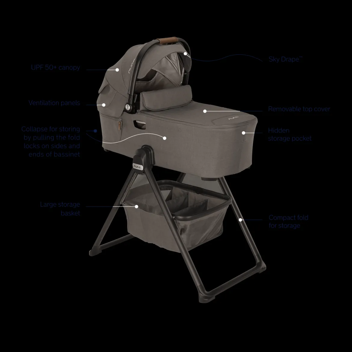 DEMI Series Bassinet + Stand