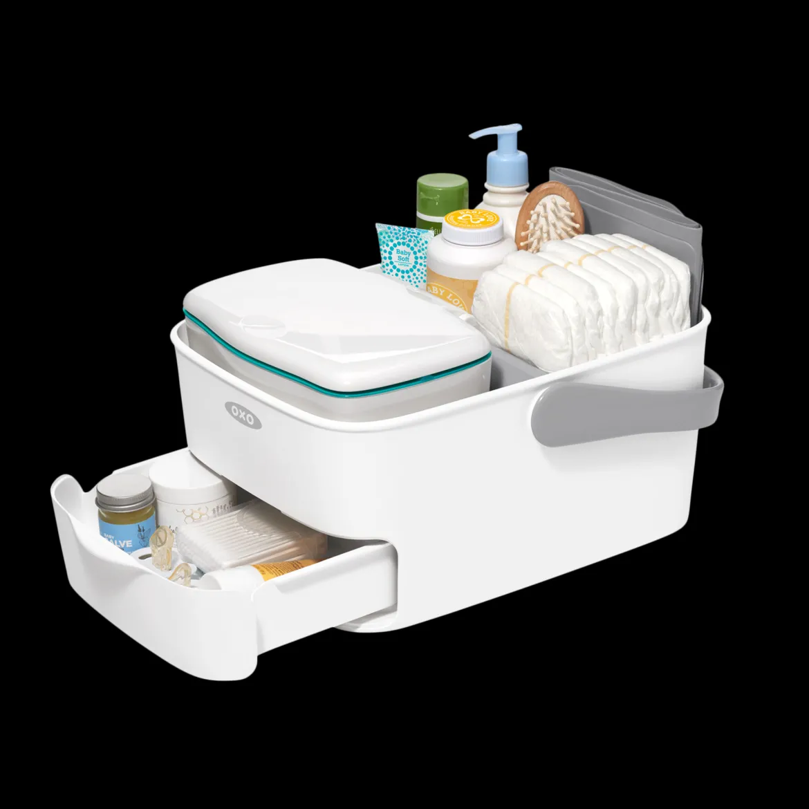 Diaper Caddy with Changing Mat