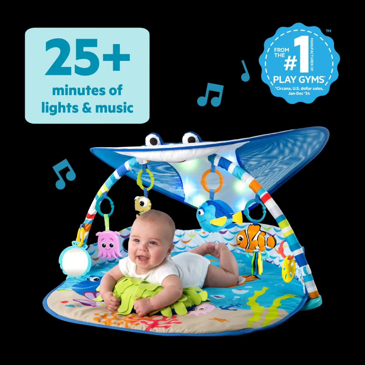 Disney Baby Finding Nemo Ocean Lights & Music Activity Play Gym