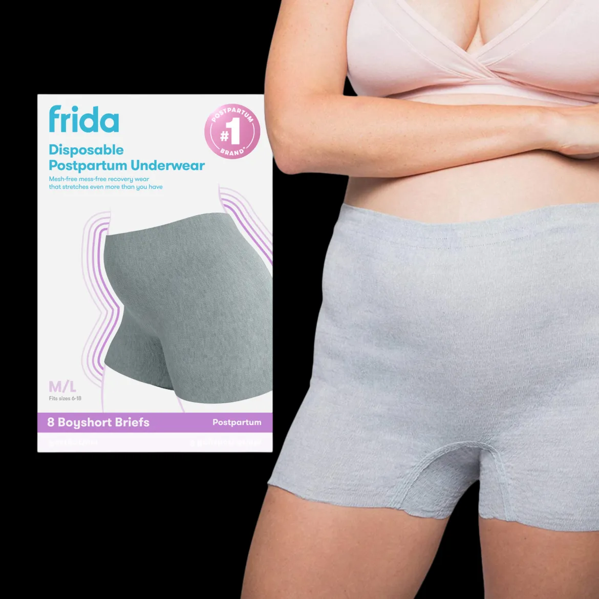 Disposable Boyshort Postpartum Underwear