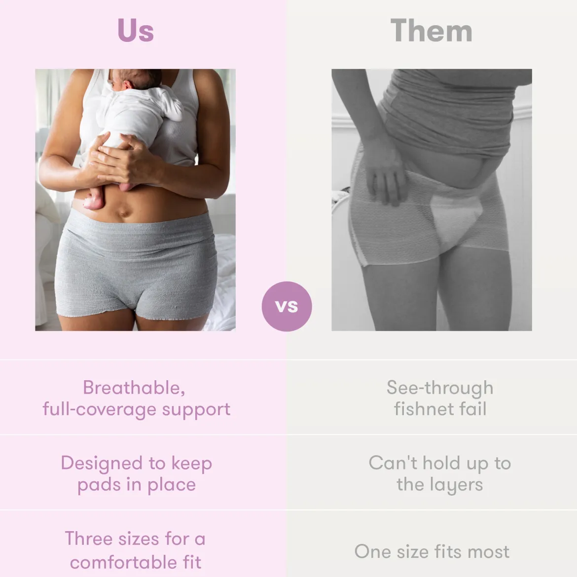Disposable Boyshort Postpartum Underwear