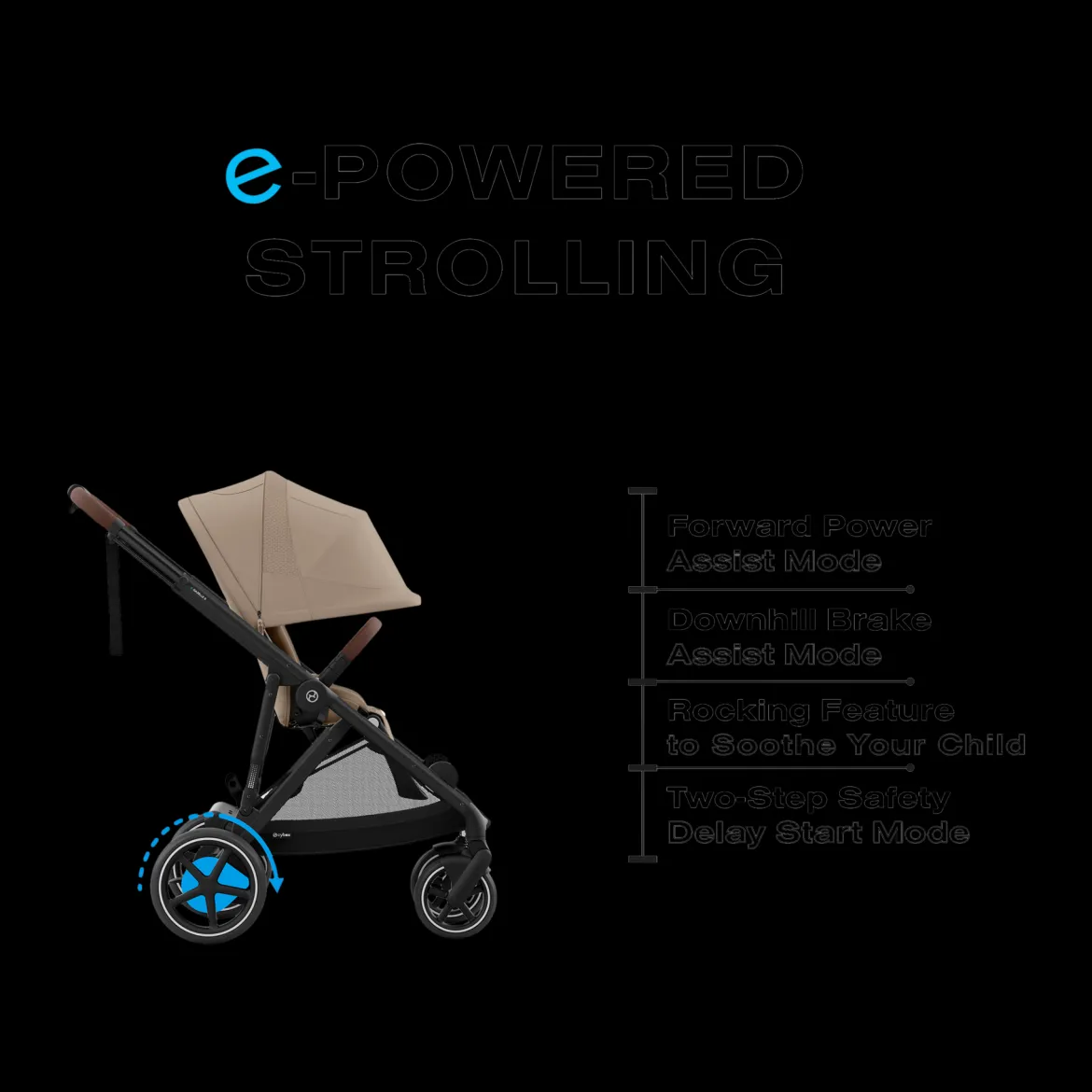 eGazelle S Electronic Assist Stroller