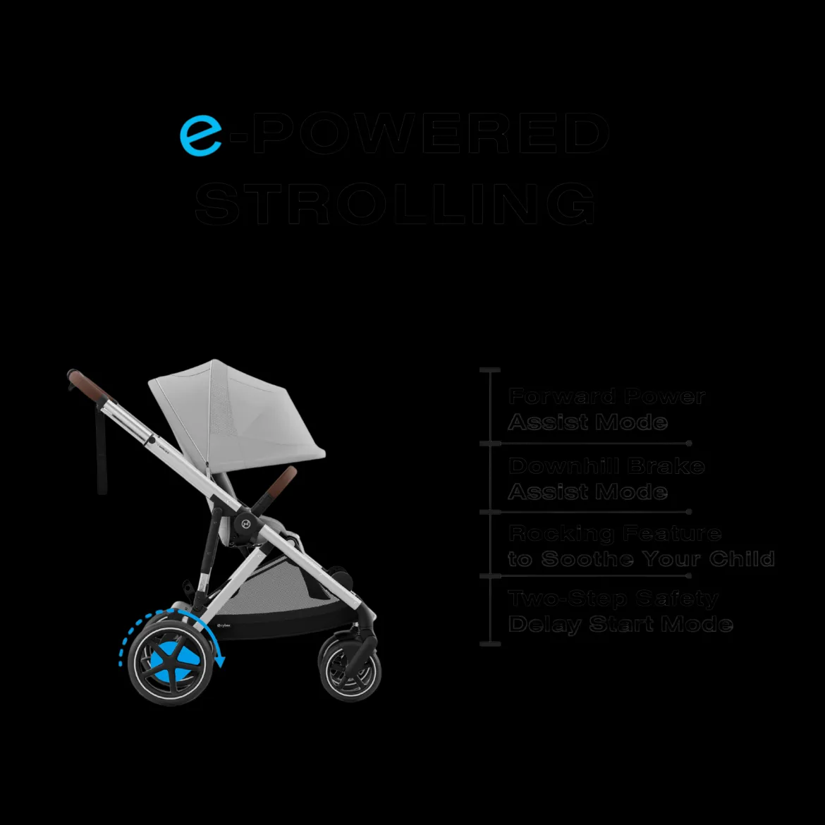 eGazelle S Electronic Assist Stroller