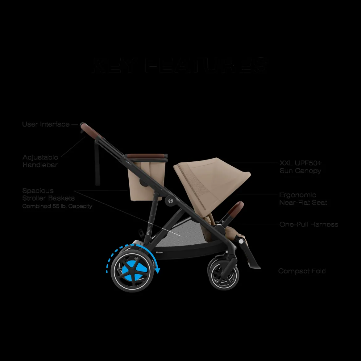 eGazelle S Stroller + Cloud G Pro Travel System