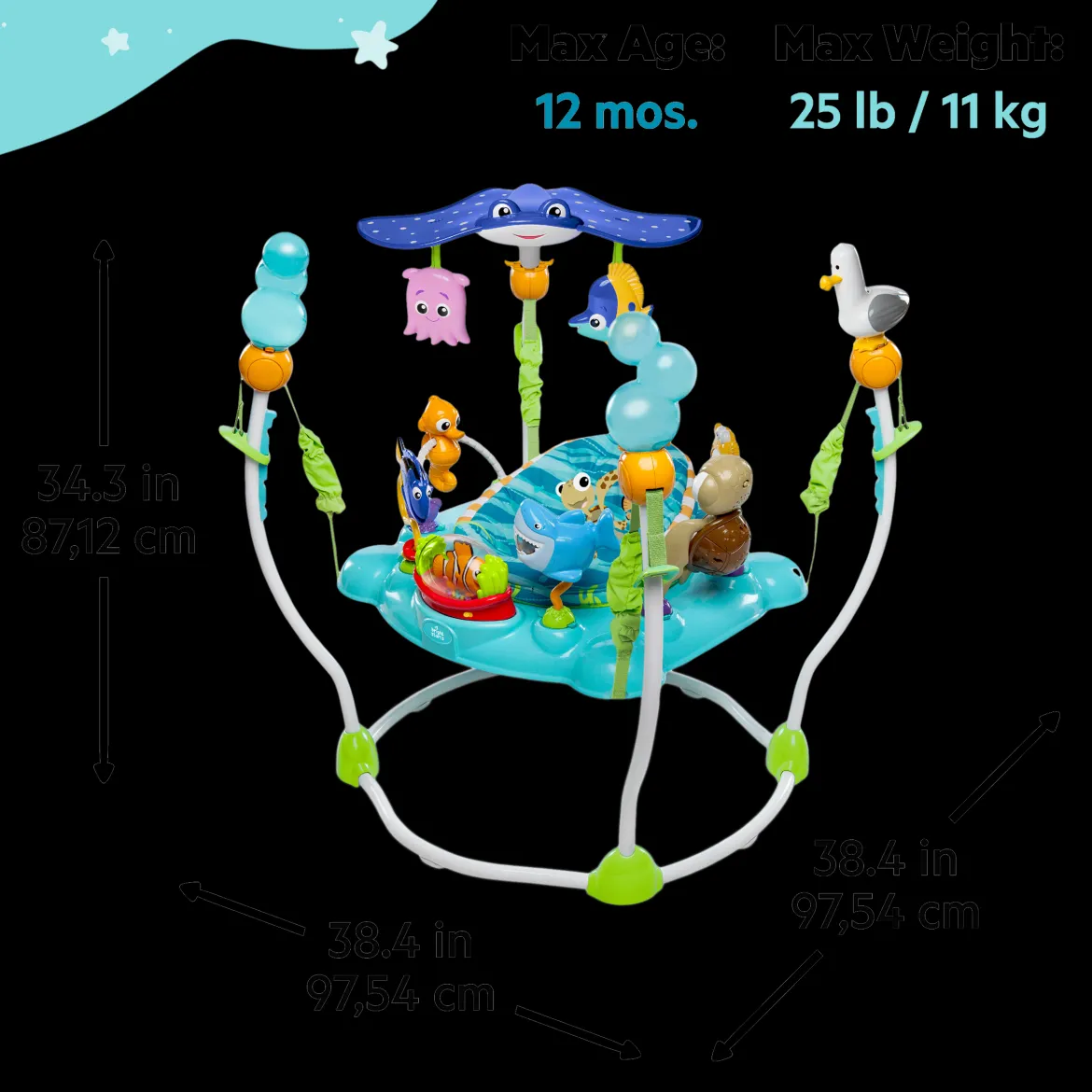 Finding Nemo Sea of Activities Baby Activity Jumper