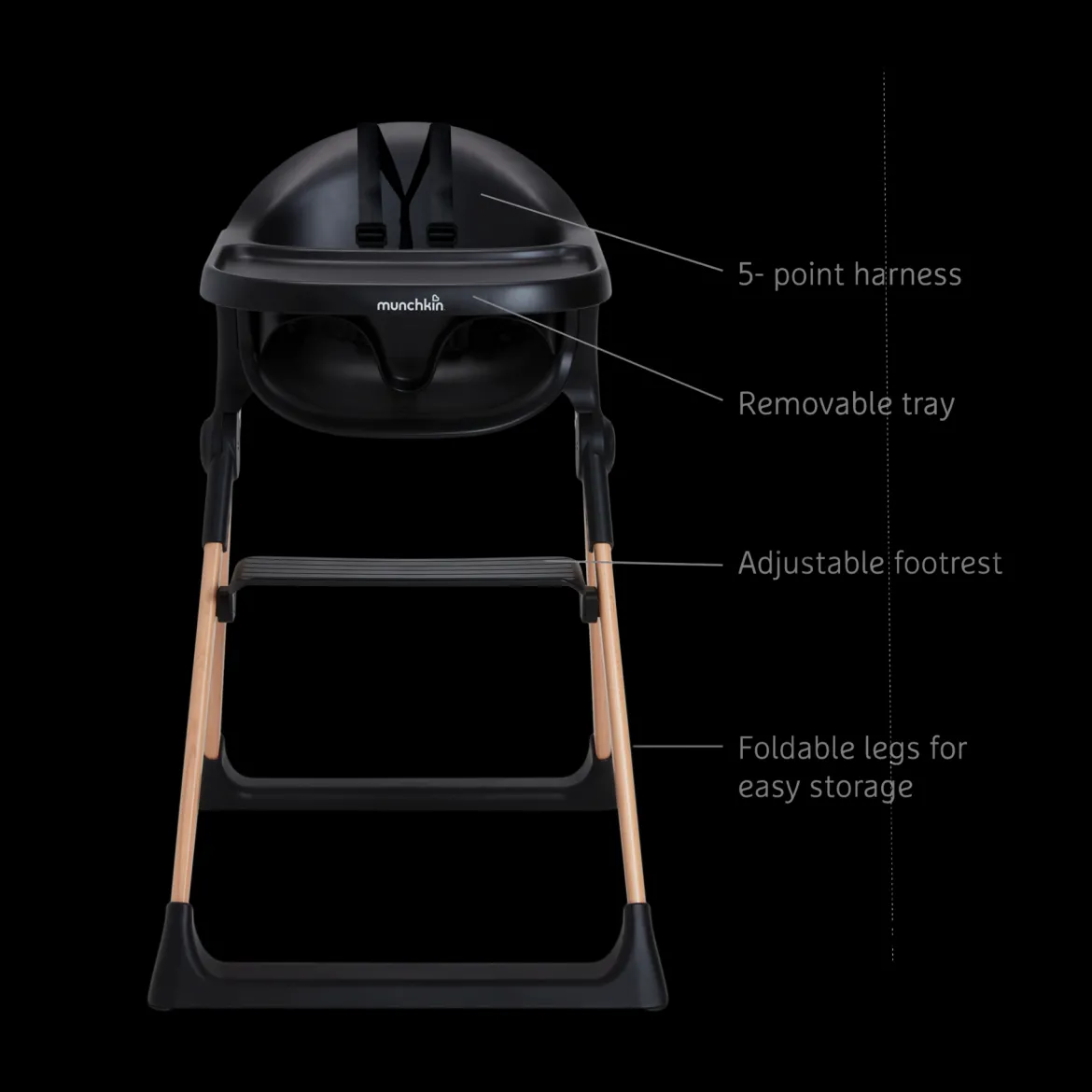 Float Easy Clean Foldable High Chair