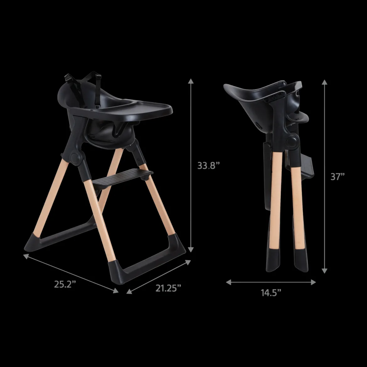 Float Easy Clean Foldable High Chair