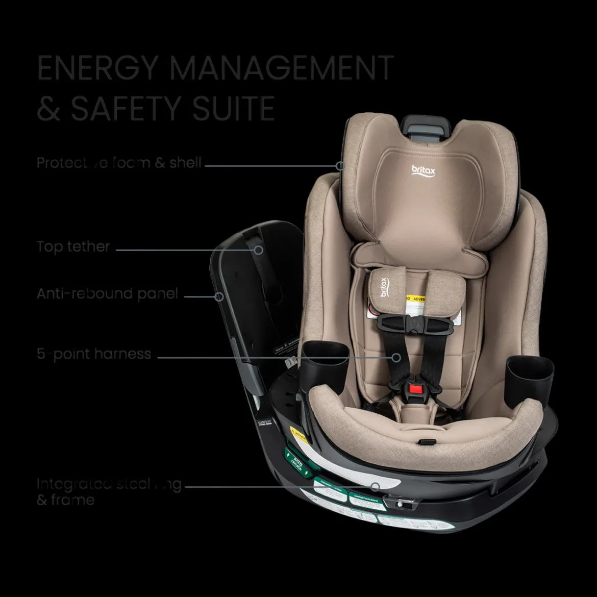 Galaxy360 Slim Rotating Convertible Car Seat