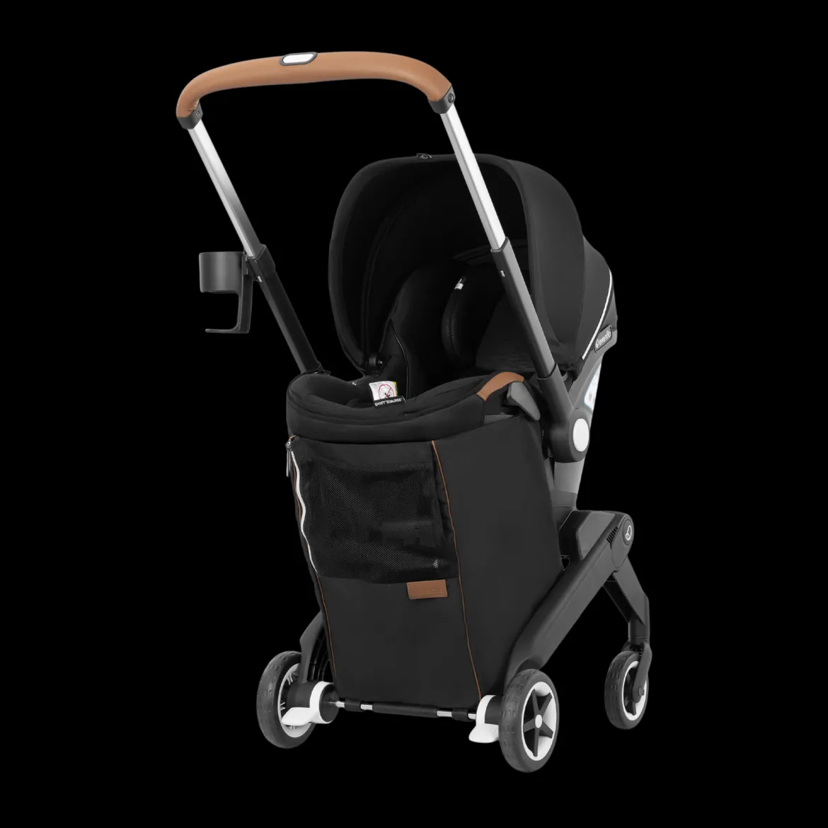 Gold Shyft DualRide Infant Car Seat Stroller Combo w Carryall Storage & Extended Canopy