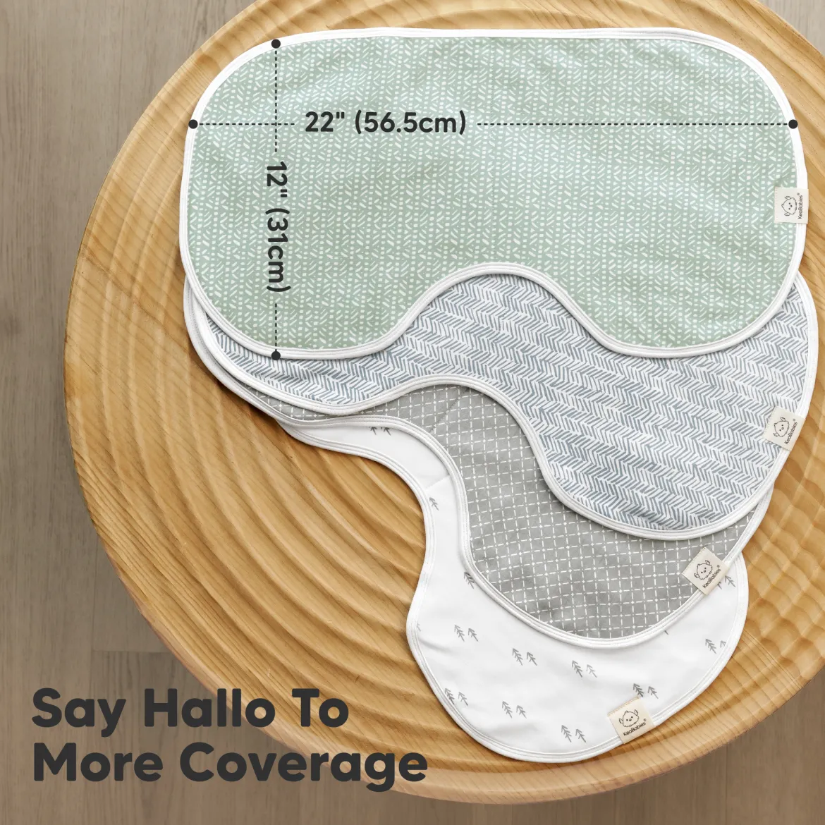 Hallo Burp Cloths (4 Pack)