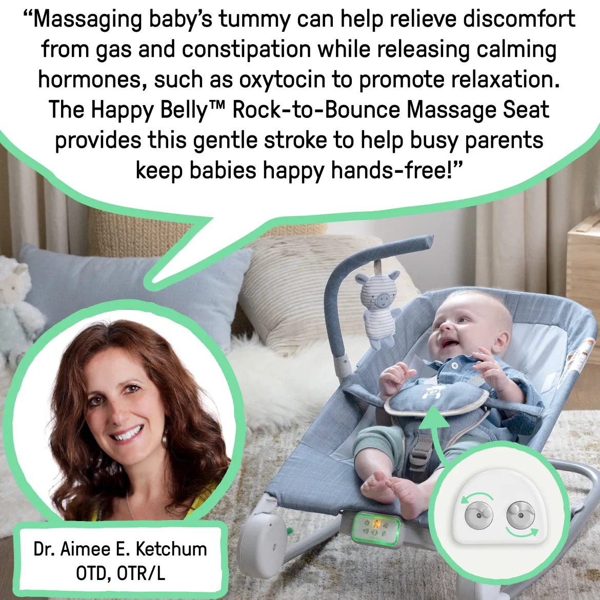 Happy Belly Baby Bouncer Seat and Rocker