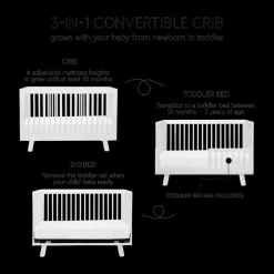 Hudson Crib & Organic Mattress Bundle