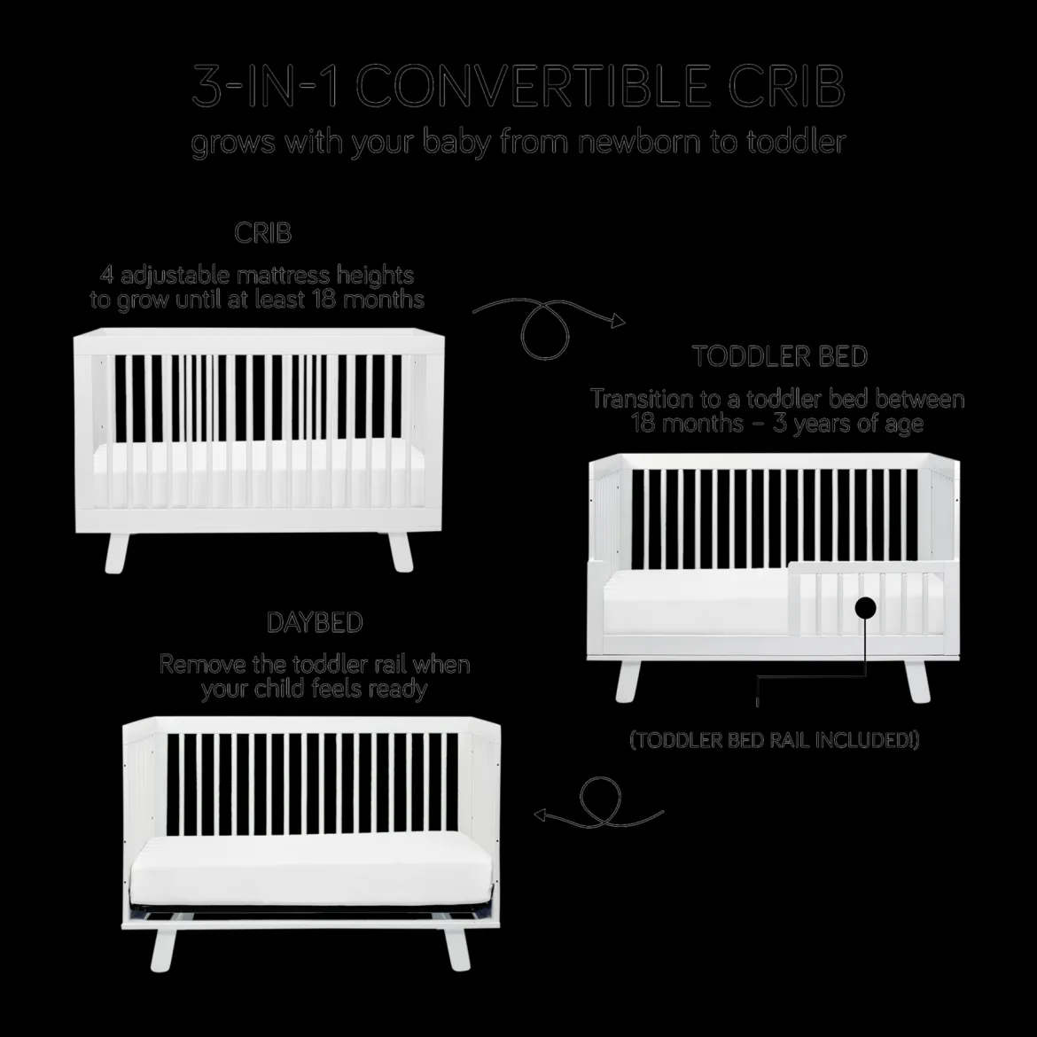 Hudson Crib & Pure Core Mattress Bundle