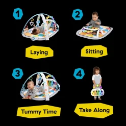 4-in-1 Kickin Tunes Music and Learning Play Gym