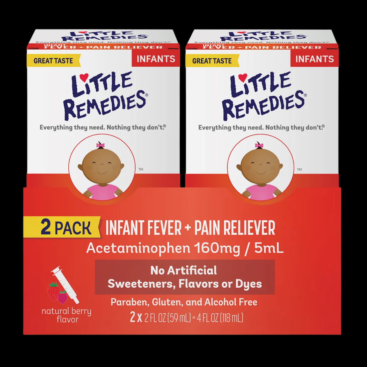 Infant Fever & Pain Reliever (2 Pack)