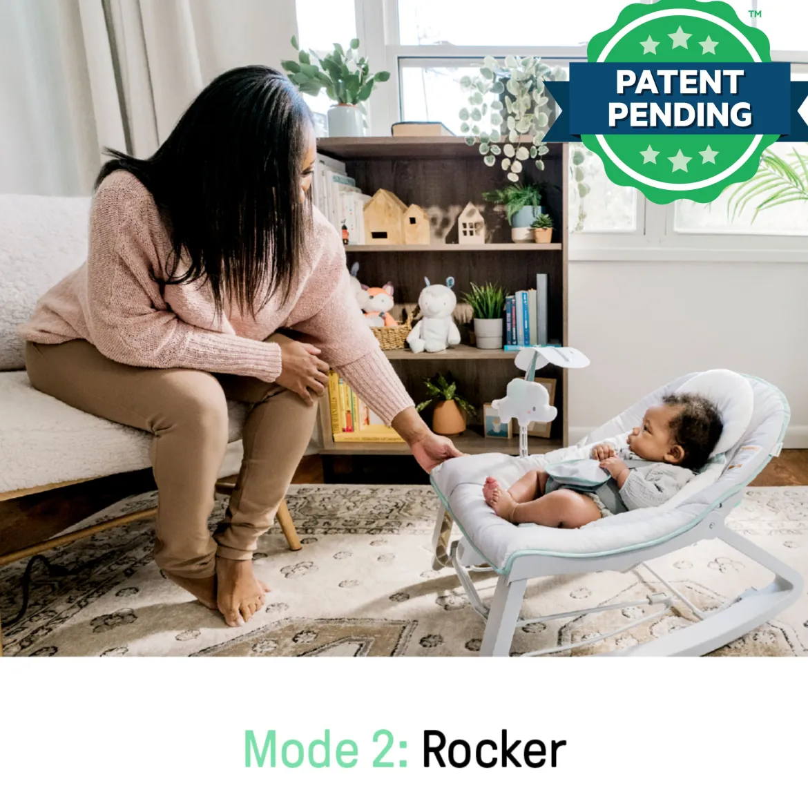 Ingenuity Keep Cozy 3-in-1 Grow with Me Baby Bouncer, Rocker & Toddler Seat