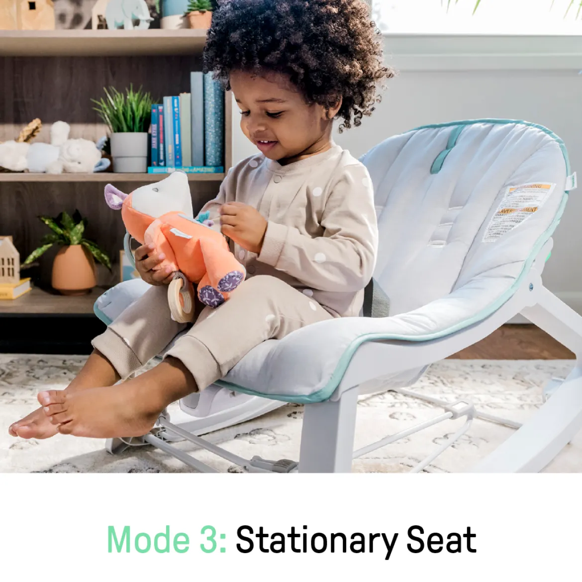 Ingenuity Keep Cozy 3-in-1 Grow with Me Baby Bouncer, Rocker & Toddler Seat