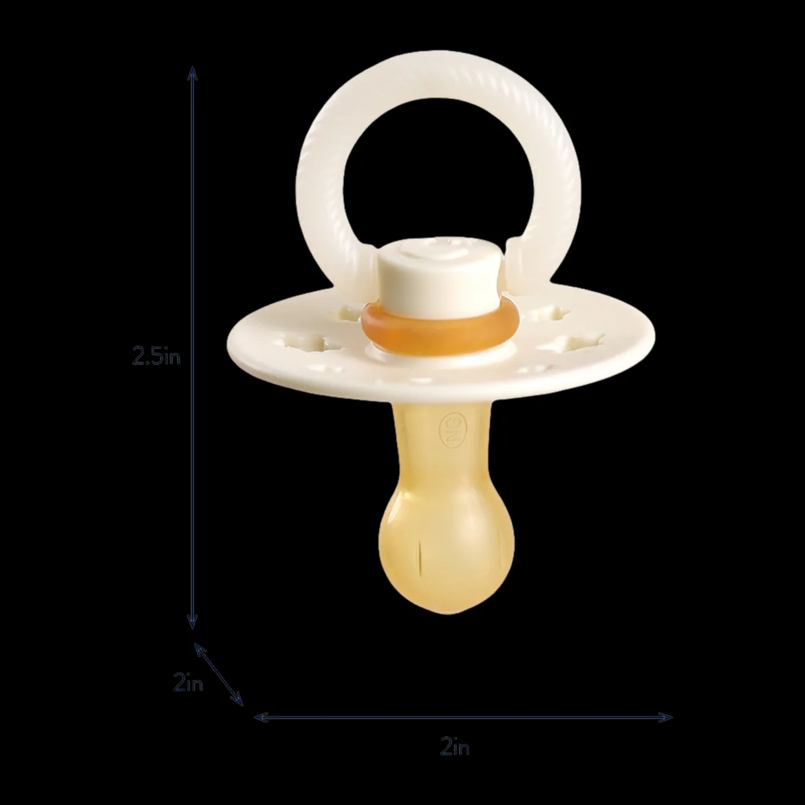 Itzy Soother Glow in the Dark Natural Rubber Pacifier