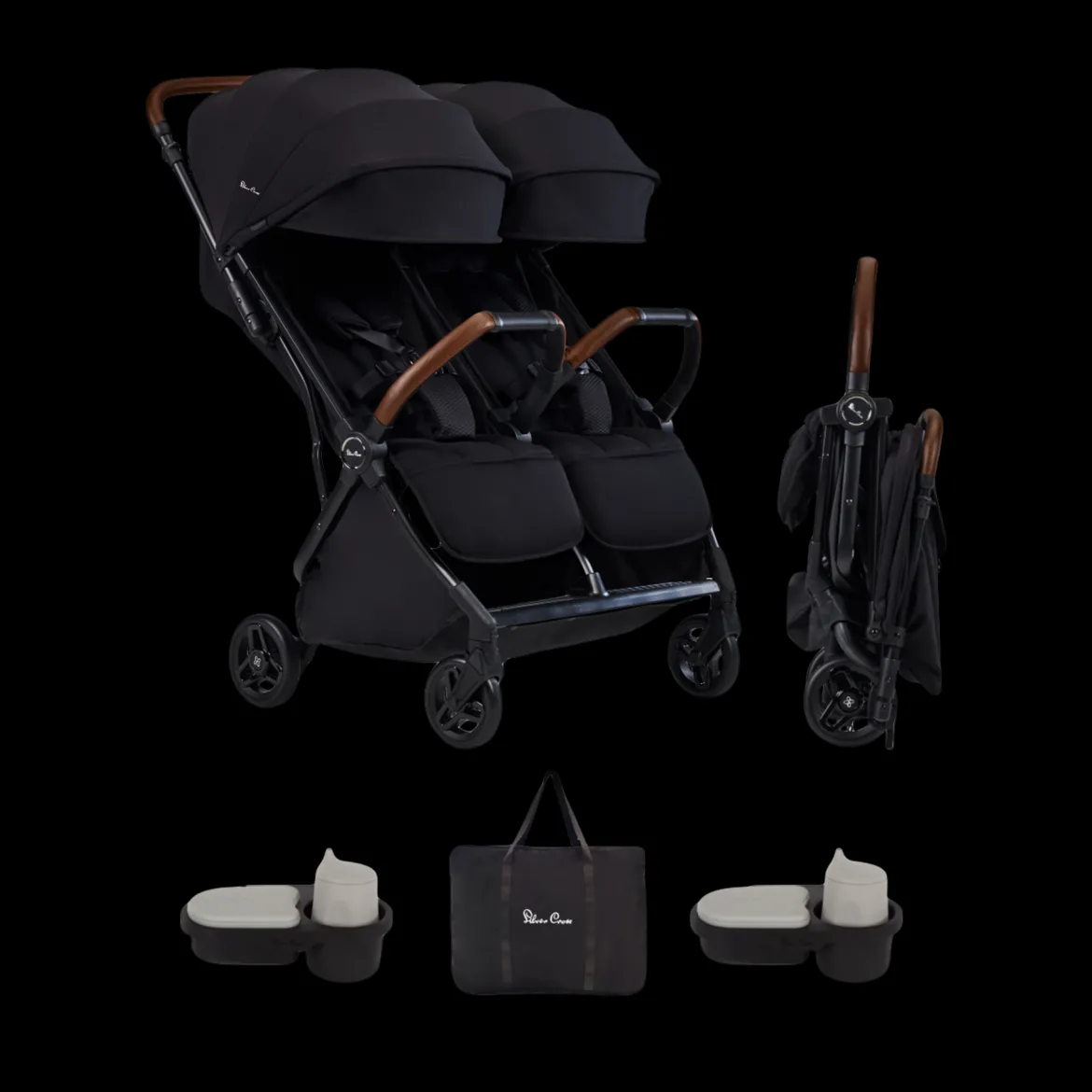 Jet Double Stroller and Accessory Bundle