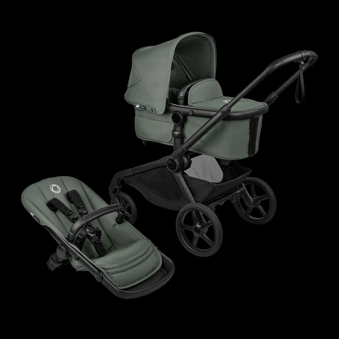 Kangaroo Seat Stroller & Bassinet Bundle