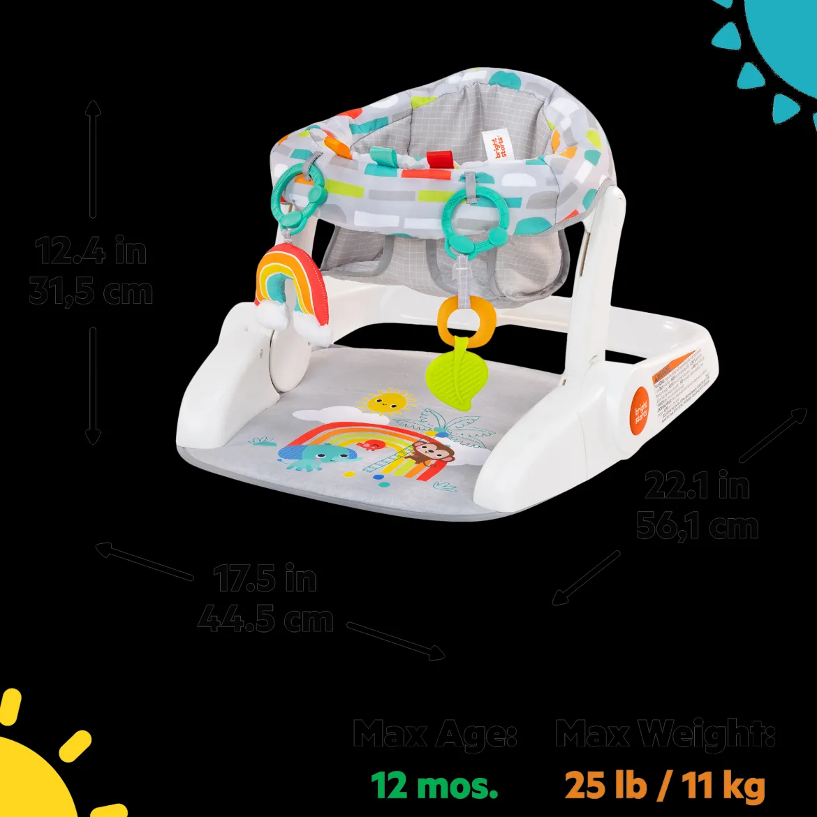 Learn-to-Sit 2-Position Baby Floor Seat