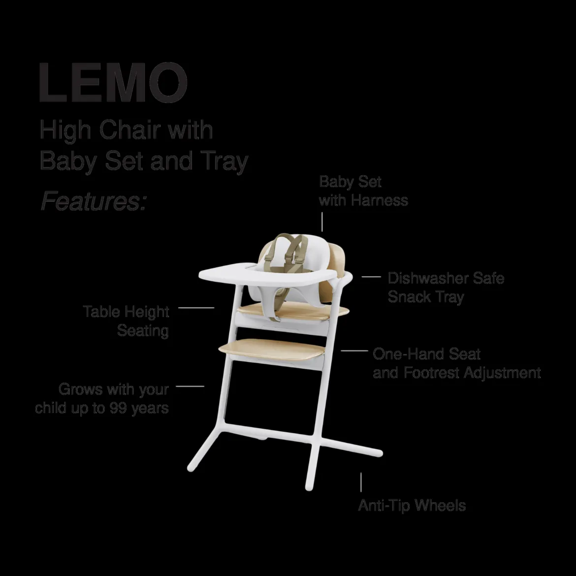 LEMO 2 High Chair 4-in-1 Set