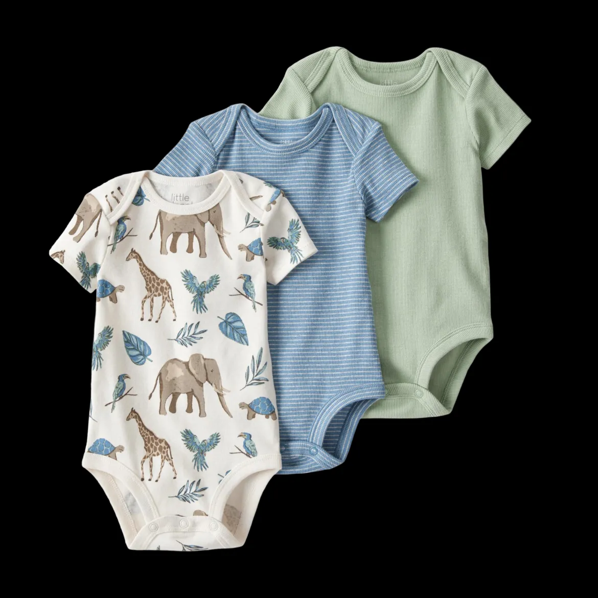 Little Planet 3-Pack Organic Cotton Bodysuits