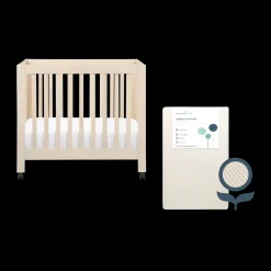 Mini Origami Crib & Mini Organic Mattress Bundle