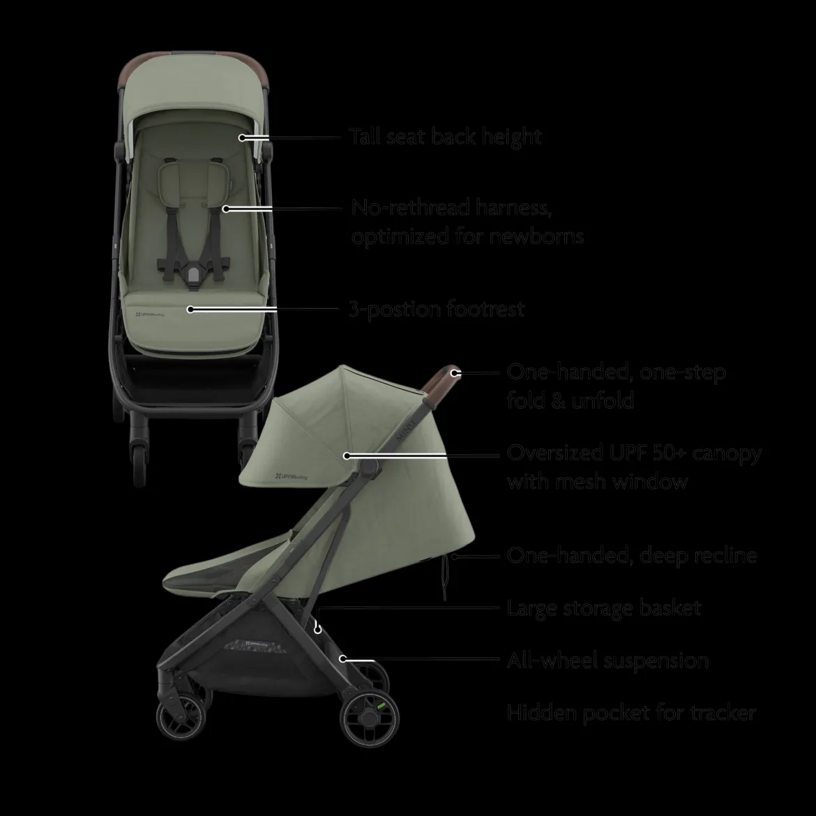 Minu V3 Stroller, Mesa V3 & Car Seat Adapters