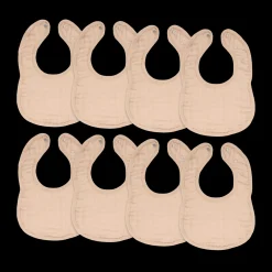 Muslin Bibs with Adjustable Snaps (8 Pack)