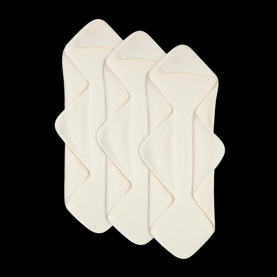Muslin Hooded Towels (3 Pack)